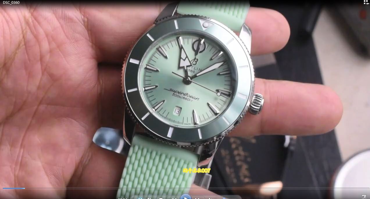 视频评测 BLS 百年灵超级海洋手表  百年靈高仿手錶 replica watch Breitling