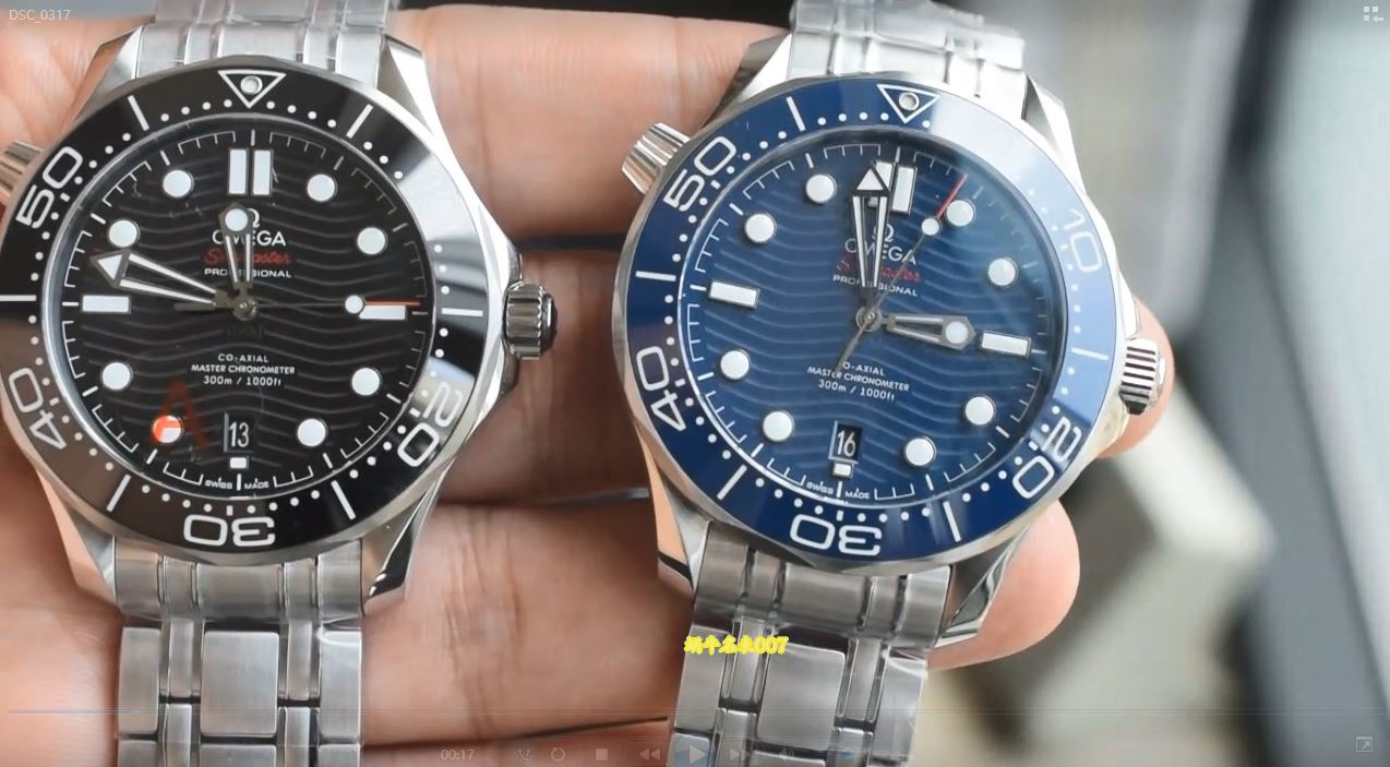 视频 VS欧米茄海马 高仿手錶Omega Seamaster replica watch 300 210.30.42.20.03.001腕表 / DSC_0317