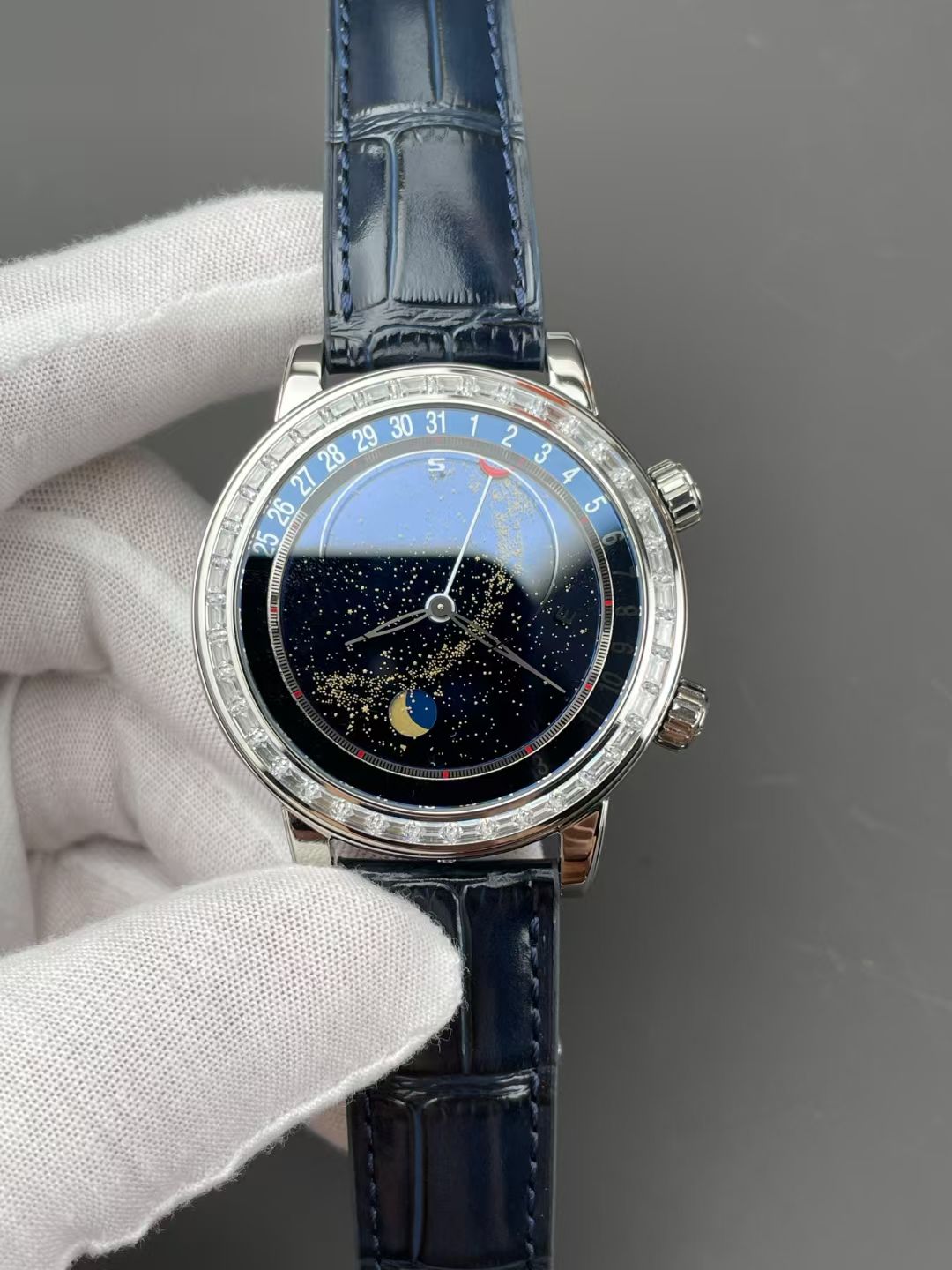 PPF  百达翡丽超Patek Philippe replica watches 百達翡麗復刻手錶 6104G-001腕表 /  
