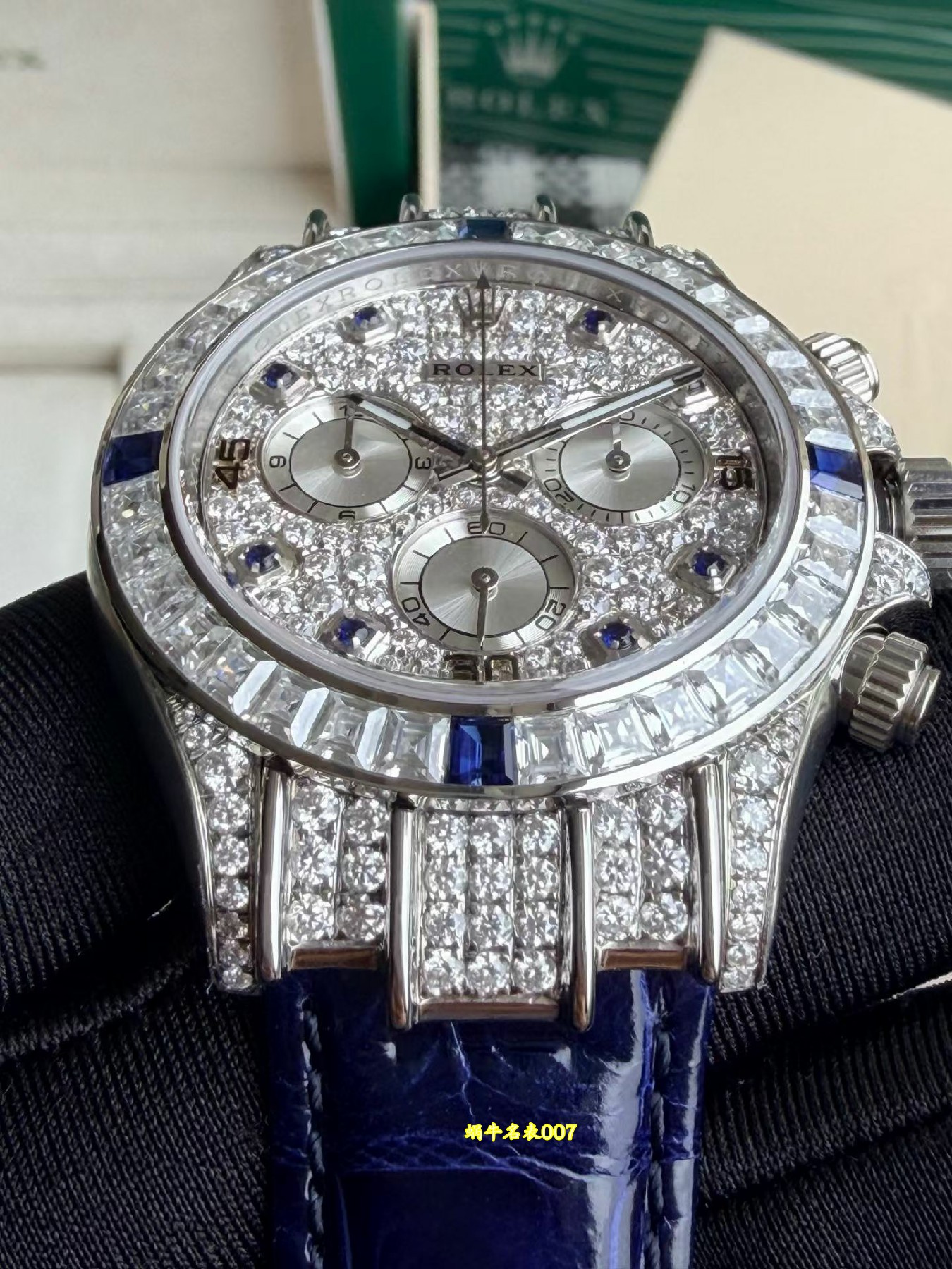 PPM Rolex Daytona Hidden Edition Moissan Diamond Replica Watch /  