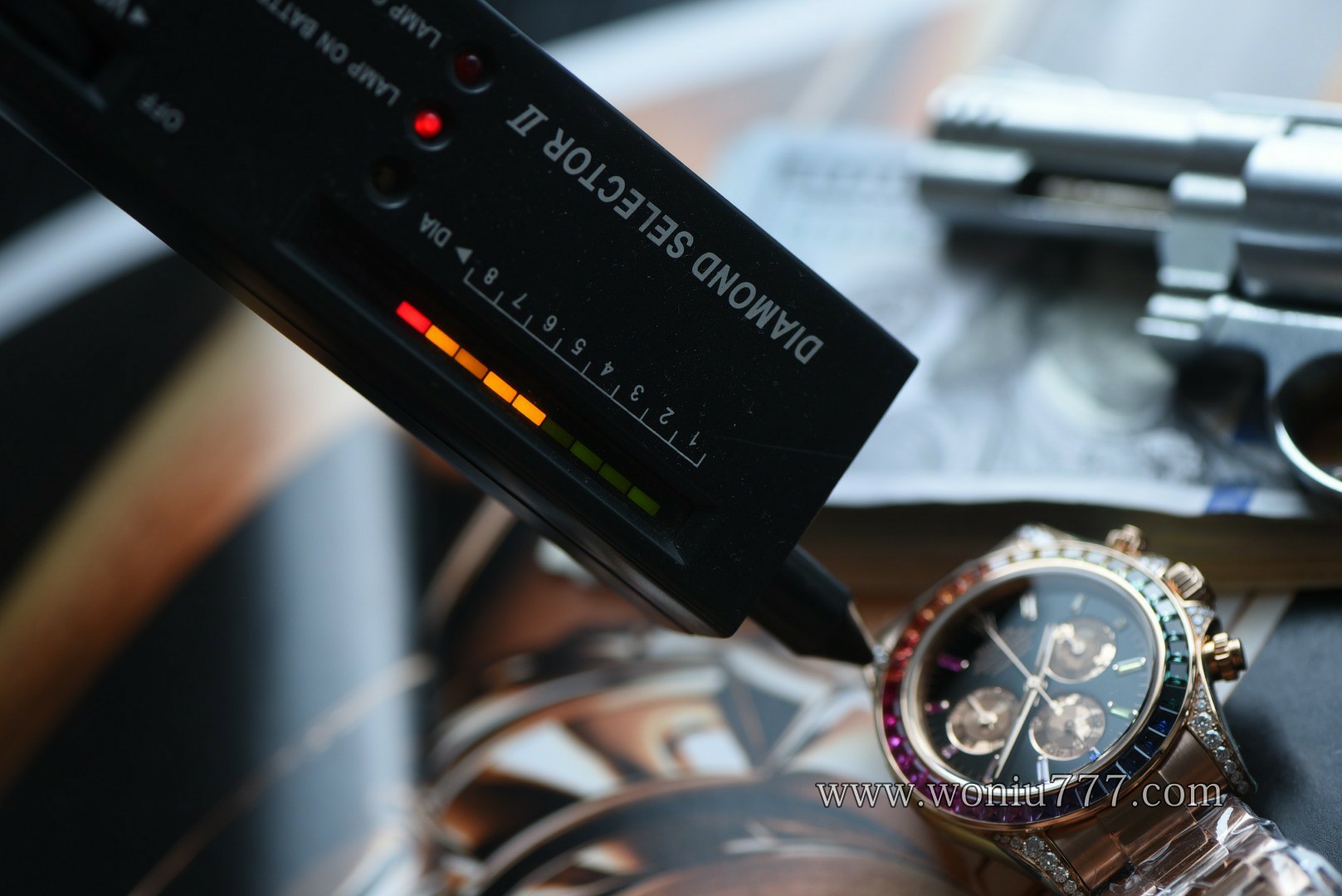 劳真钻包金 力士迪通拿彩虹迪116595 RBOW 高仿手表腕錶 replica Rolex watch Rainbow /  