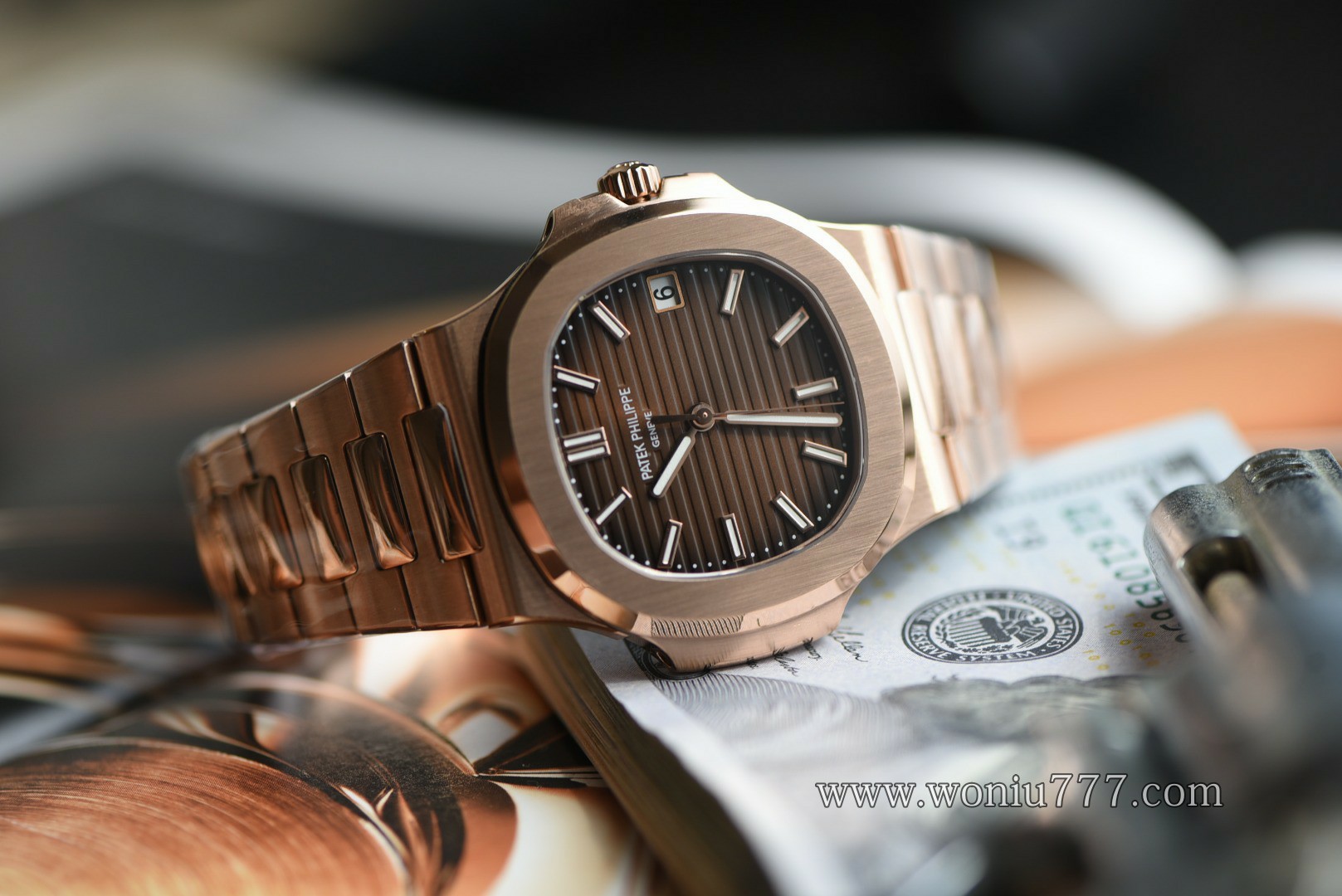 DDF 百达翡丽鹦鹉螺5711/1R-001 高仿手錶 Patek Philippe Nautilus replica watch /  
