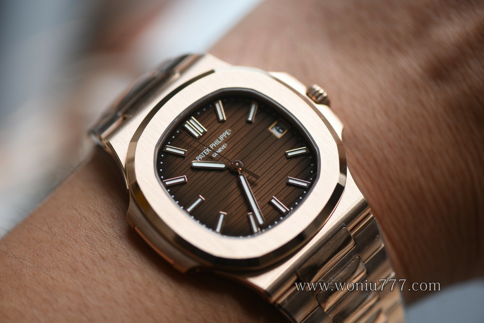 DDF 百达翡丽鹦鹉螺5711/1R-001 高仿手錶 Patek Philippe Nautilus replica watch /  