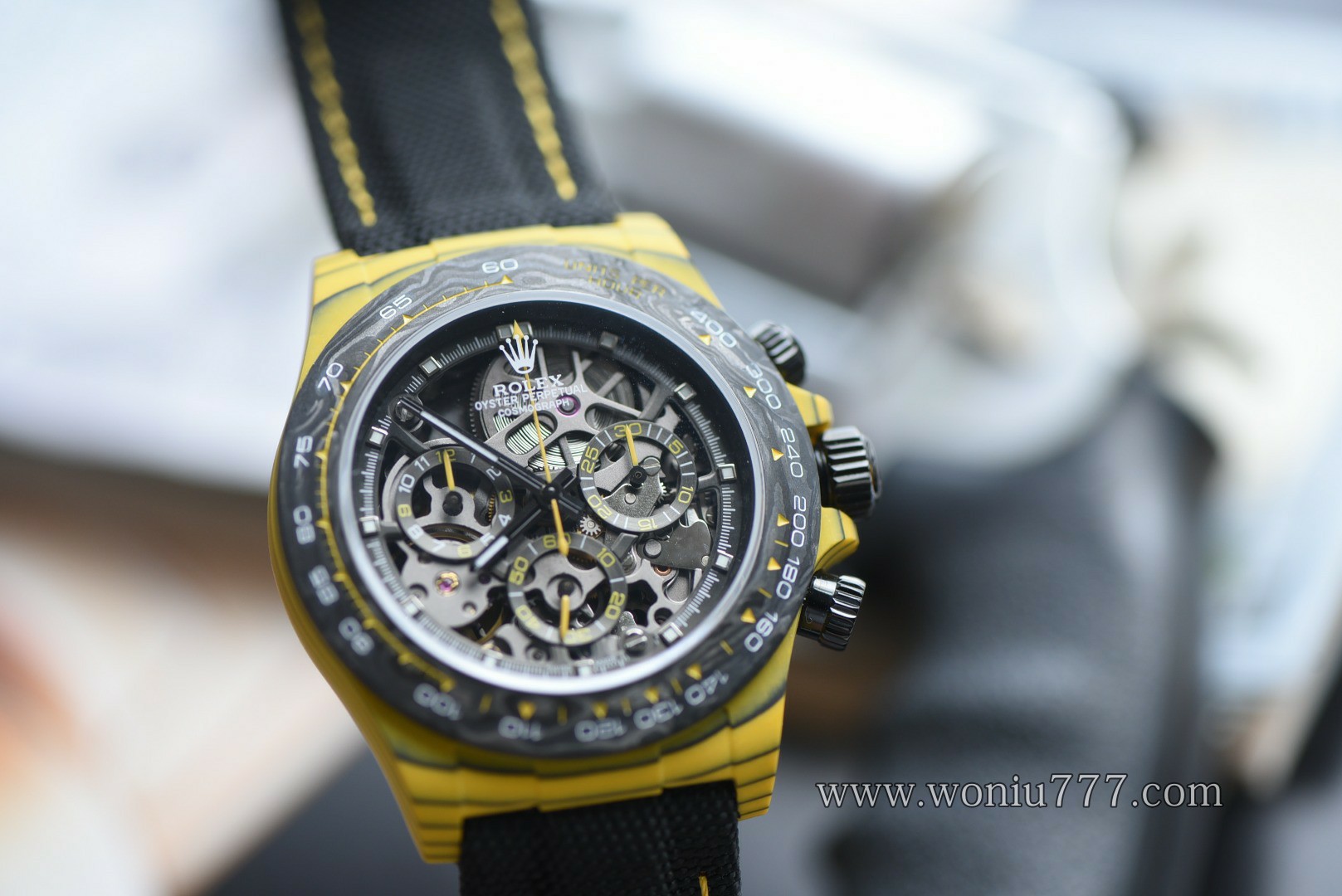 劳力士大黄蜂 迪通拿特别版 復刻手錶Rolex Bumblebee blaken Daytona  Replica Watch /  