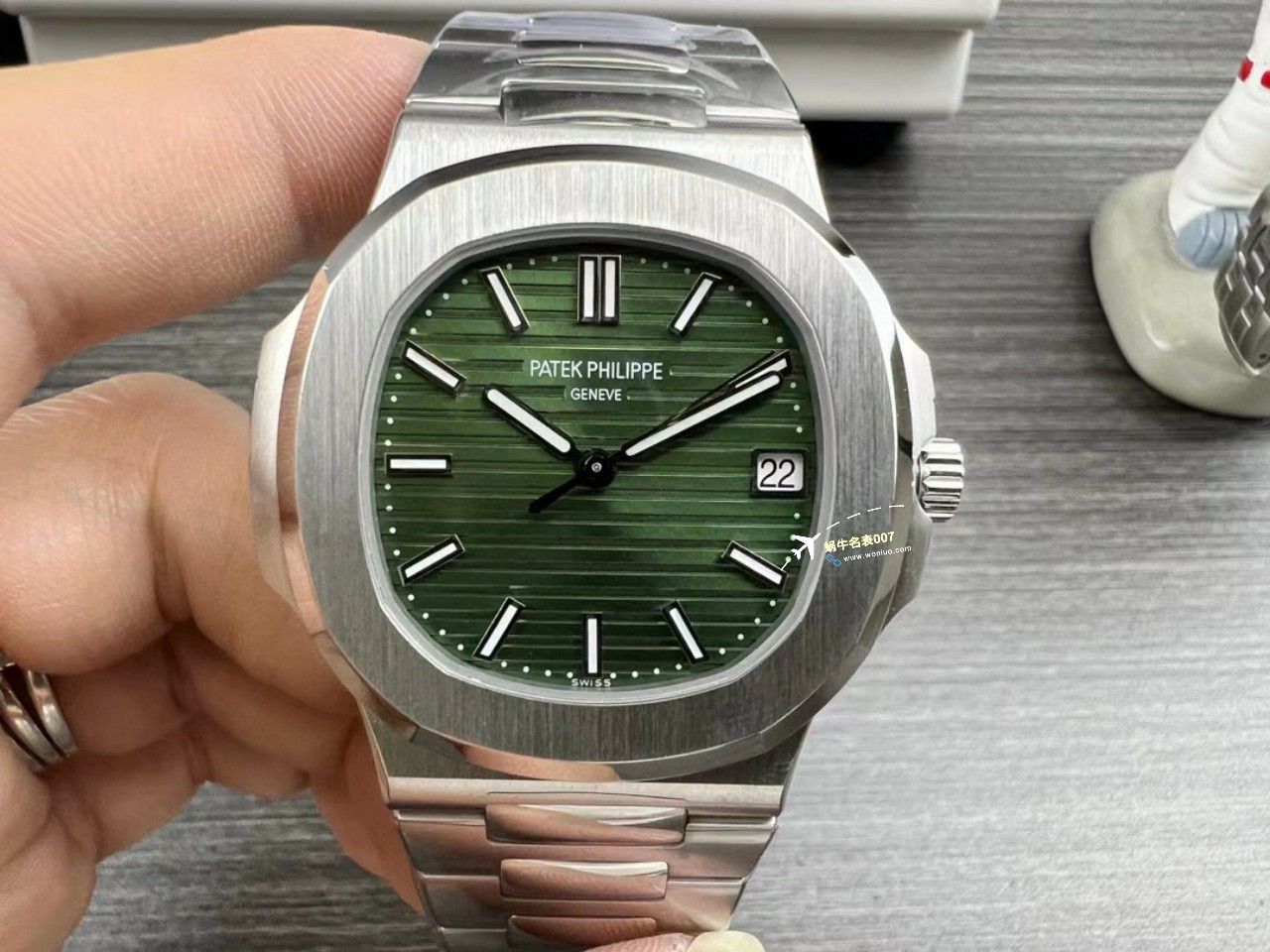 【 Video review 】3K Customized movement Patek Philippe Green  Nautilus 100% clone 5711/1A-014 watch / BD386