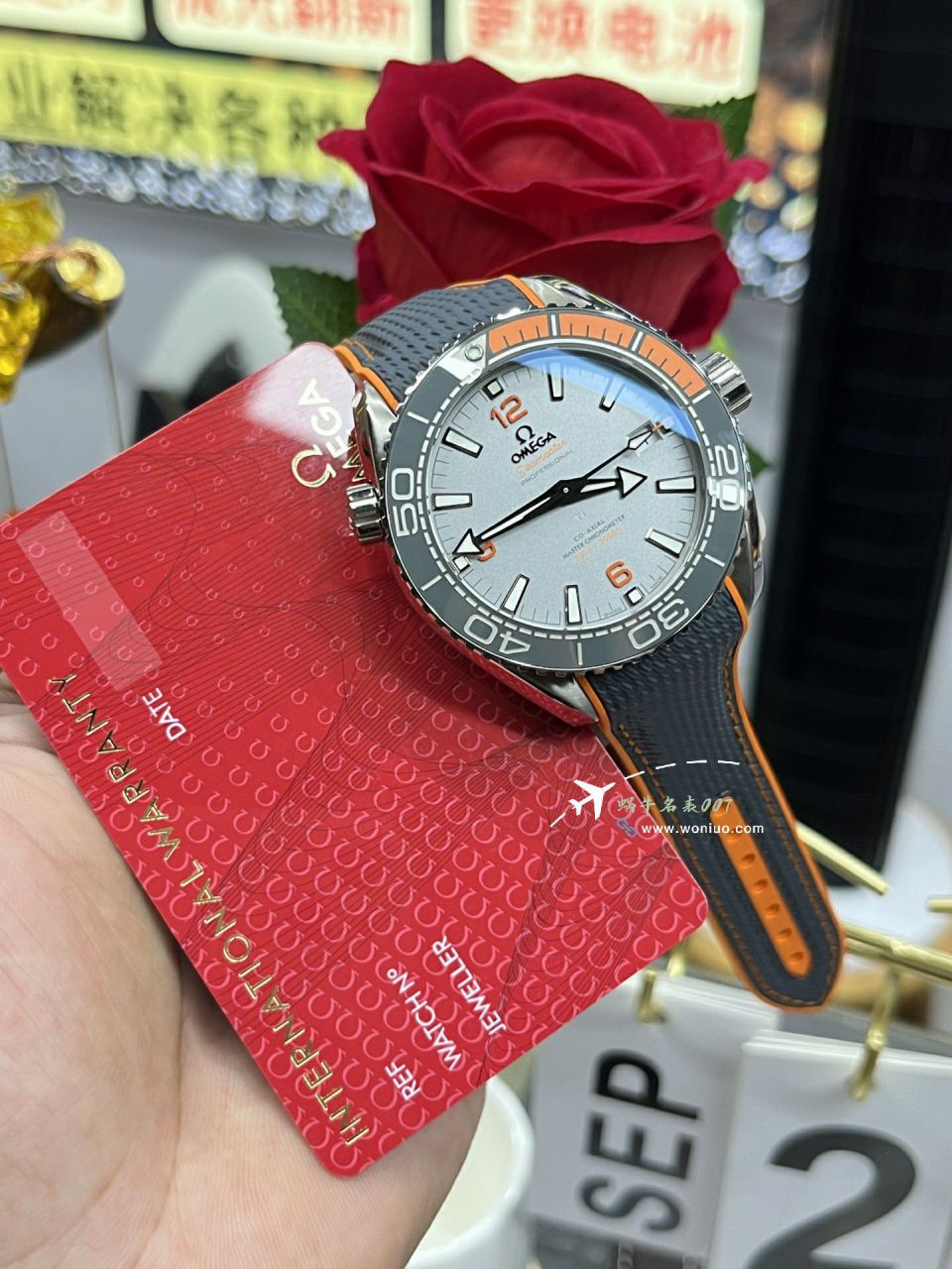 VS Omega Seamaster  clone 600 meters  四分之一 215.92.44.21.99.001 watches  / VS800