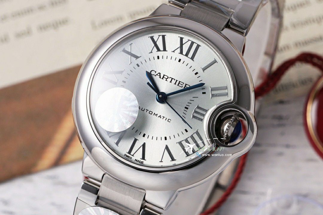 AF Cartier blue balloons 33  mm TOP clone   Women  watch WSBB0062 watches  / K350
