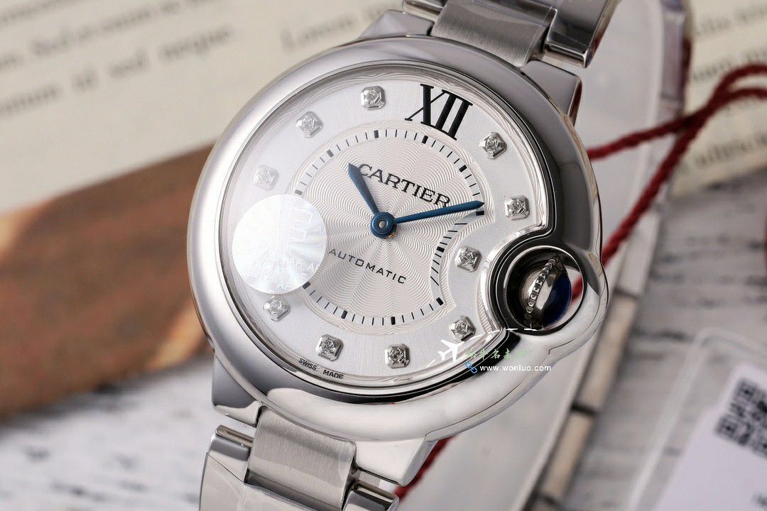 AF Cartier blue balloons 33  mm TOP clone   Women  watch WSBB0062 watches  / K350