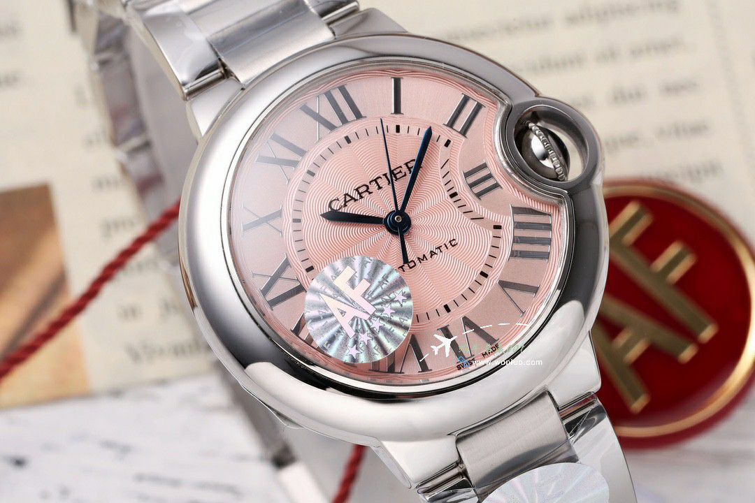 AF Cartier blue balloons 33  mm TOP clone   Women  watch WSBB0062 watches  / K350