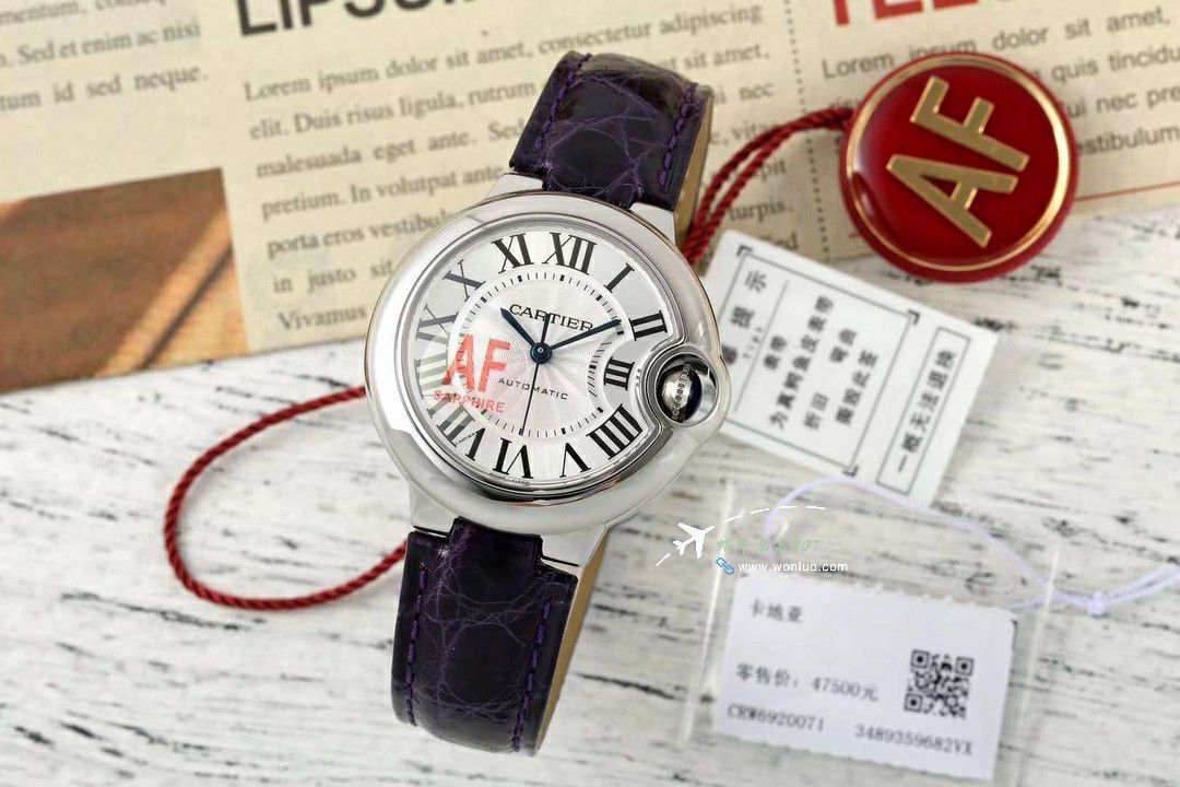 AF蜕变归来Cartier33mm blue balloons series  watches  / K351