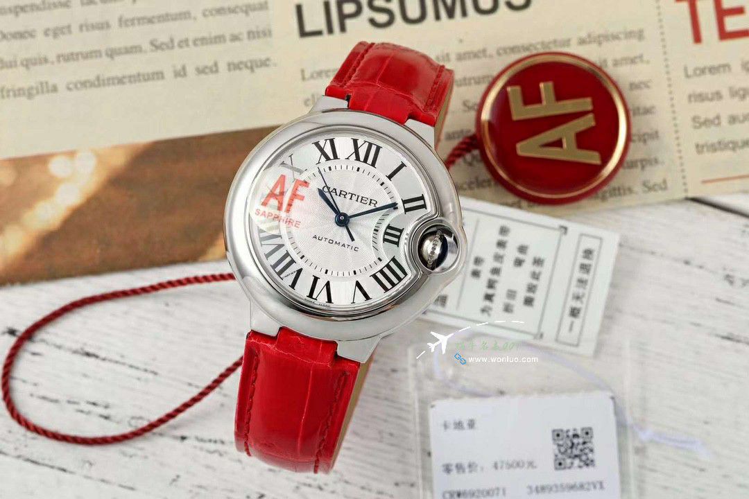 AF蜕变归来Cartier33mm blue balloons series  watches  / K351