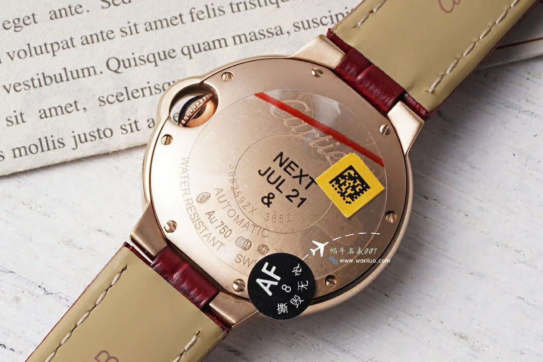 AF Cartier blue balloons 33  mm 性价比NH05 movement  / K352