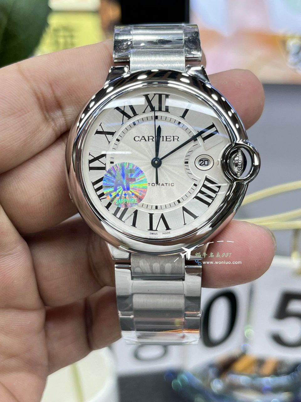 AF Cartier blue balloons42mm men 装TOP clone watchW6920042 watches  / K355