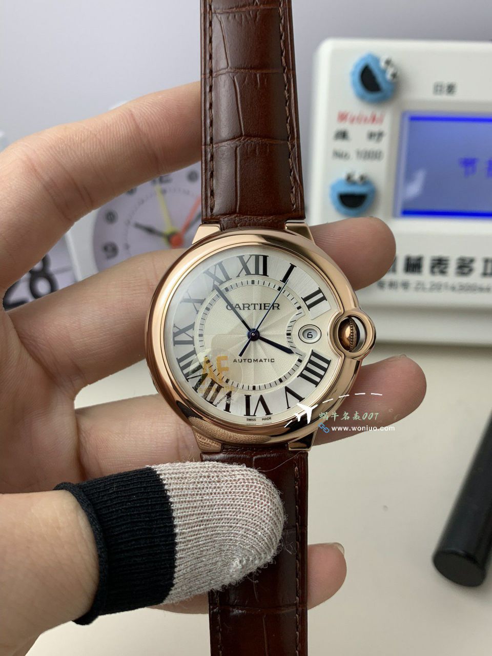 AF Cartier blue balloons42mm men 装TOP clone watchW6920042 watches  / K355