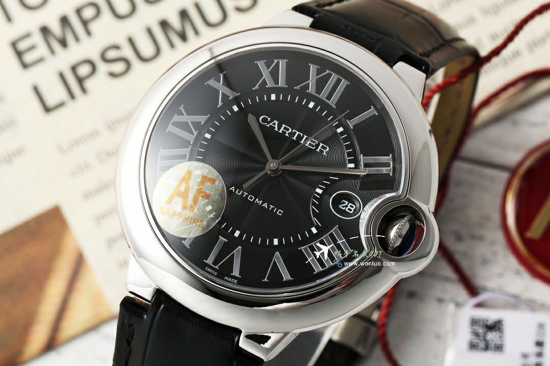 AF Cartier blue balloons42mm men 装TOP clone watchW6920042 watches  / K355