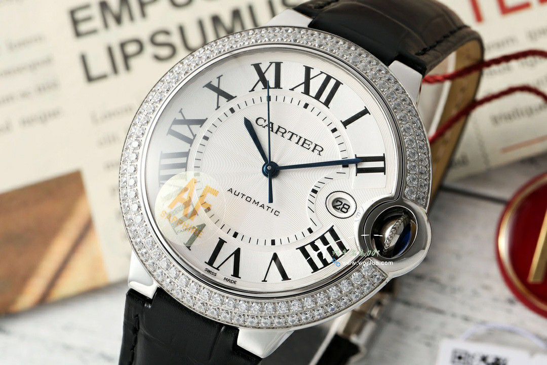 AF Cartier blue balloons42mm men 装TOP clone watchW6920042 watches  / K355
