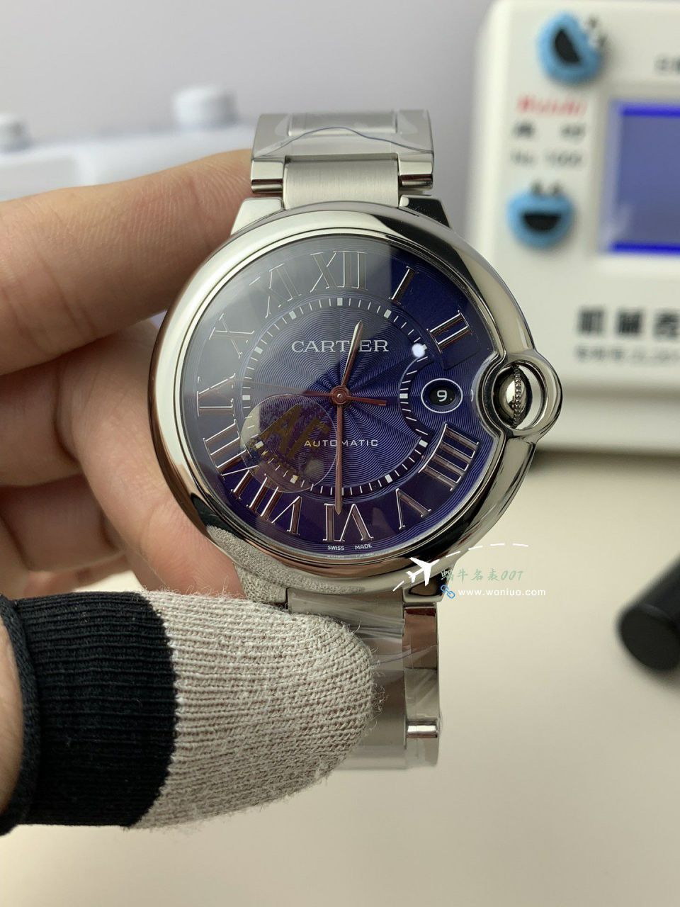 AF Cartier blue balloons men  42   mm 100% clone watch WSBB0049 watches  / K353