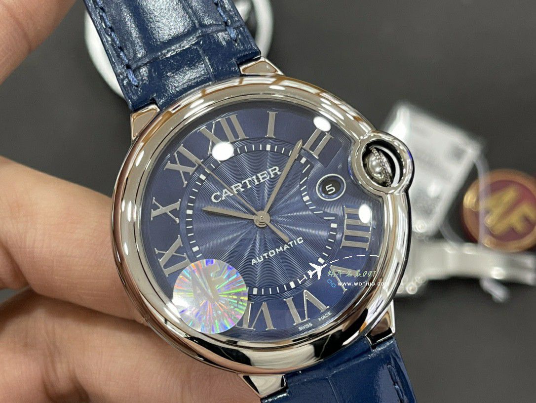 AF Cartier blue balloons men  42   mm 100% clone watch WSBB0049 watches  / K353