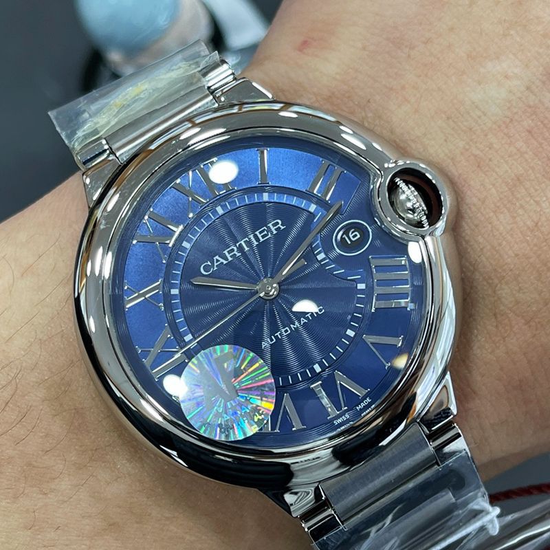 AF Cartier clone 42MM men style  blue balloons series WSBB0027 watches 