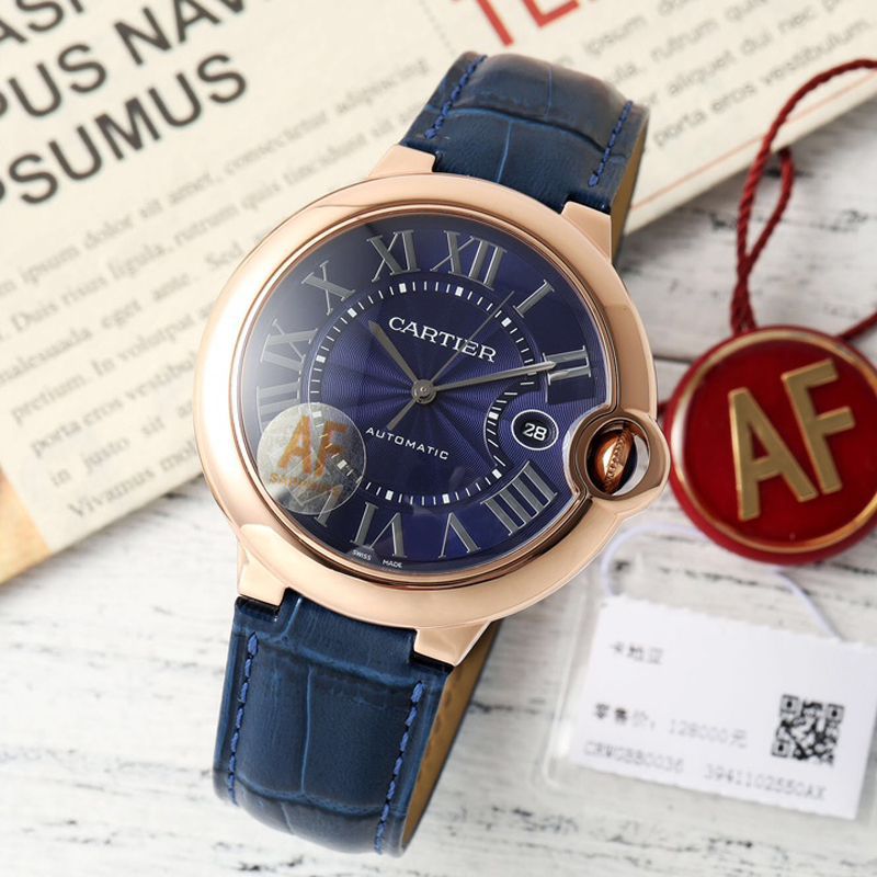 AF Factory Cartier blue balloons42MM men 装 clone watchWGBB0036 watches 