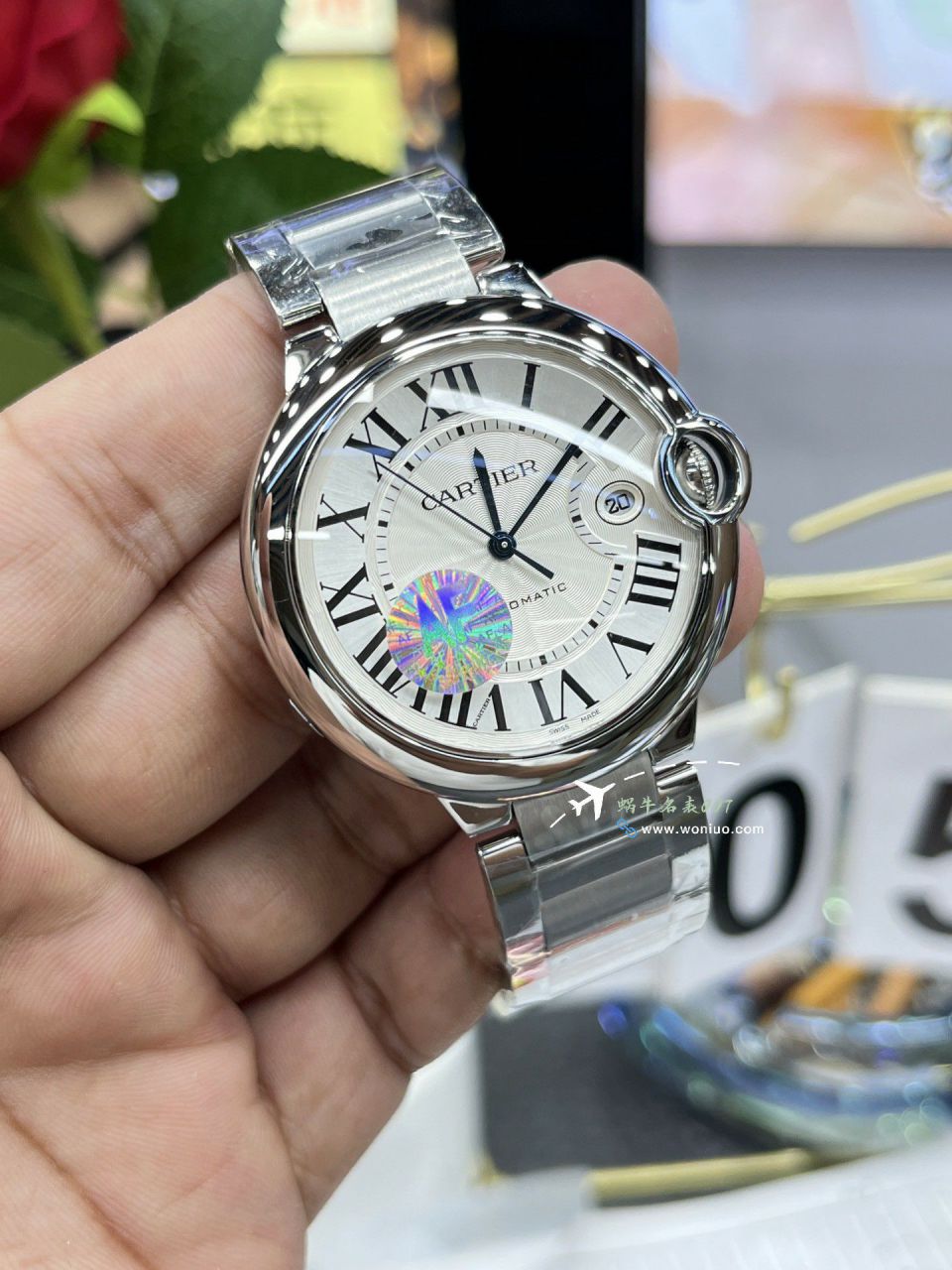 AFTOP clone Cartier blue balloons42MM men style WSBB0003 watches  / K359
