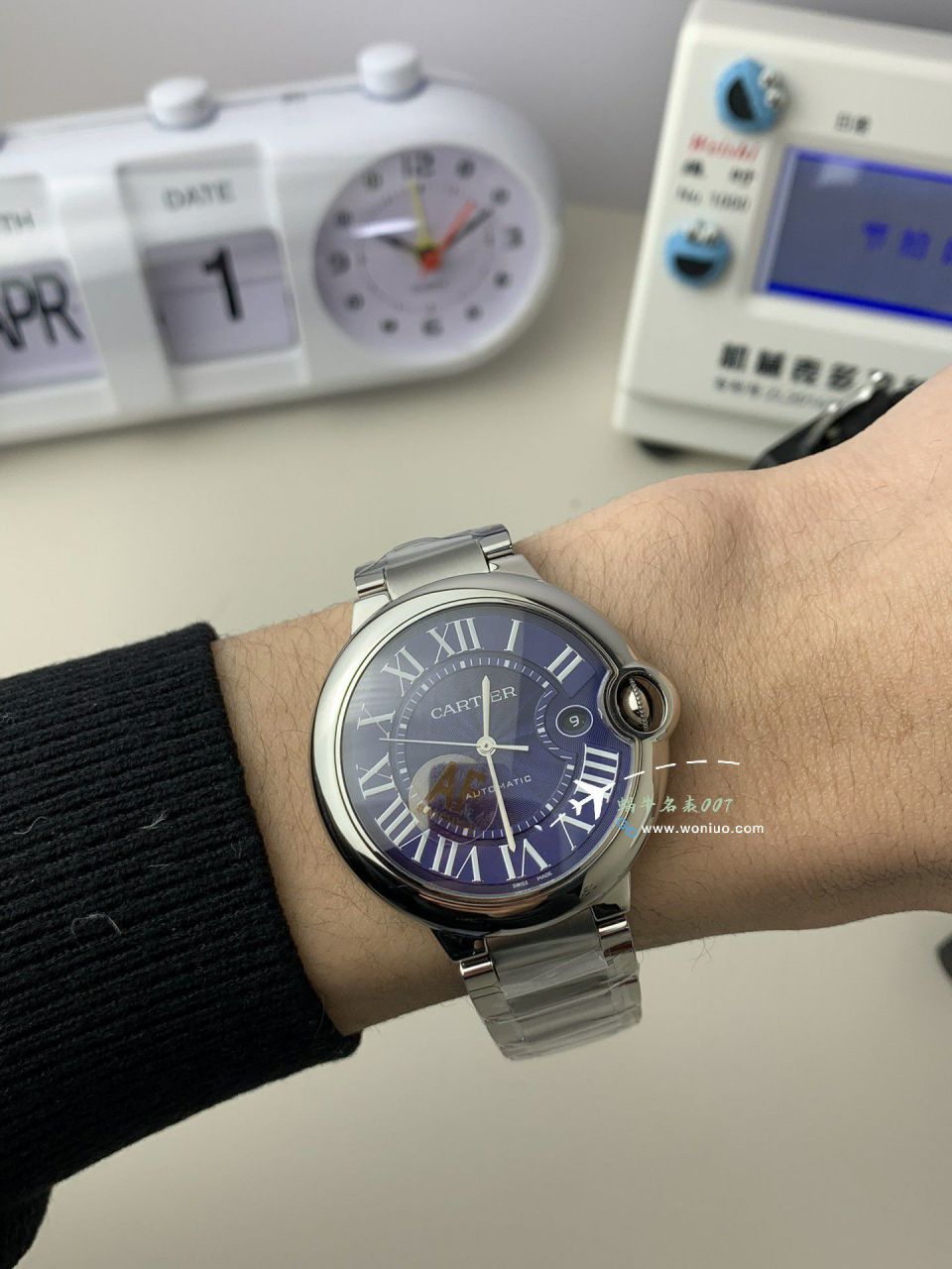 AF Factory Cartier blue balloons men  42 MM series  clone W6920095 watches  / K365
