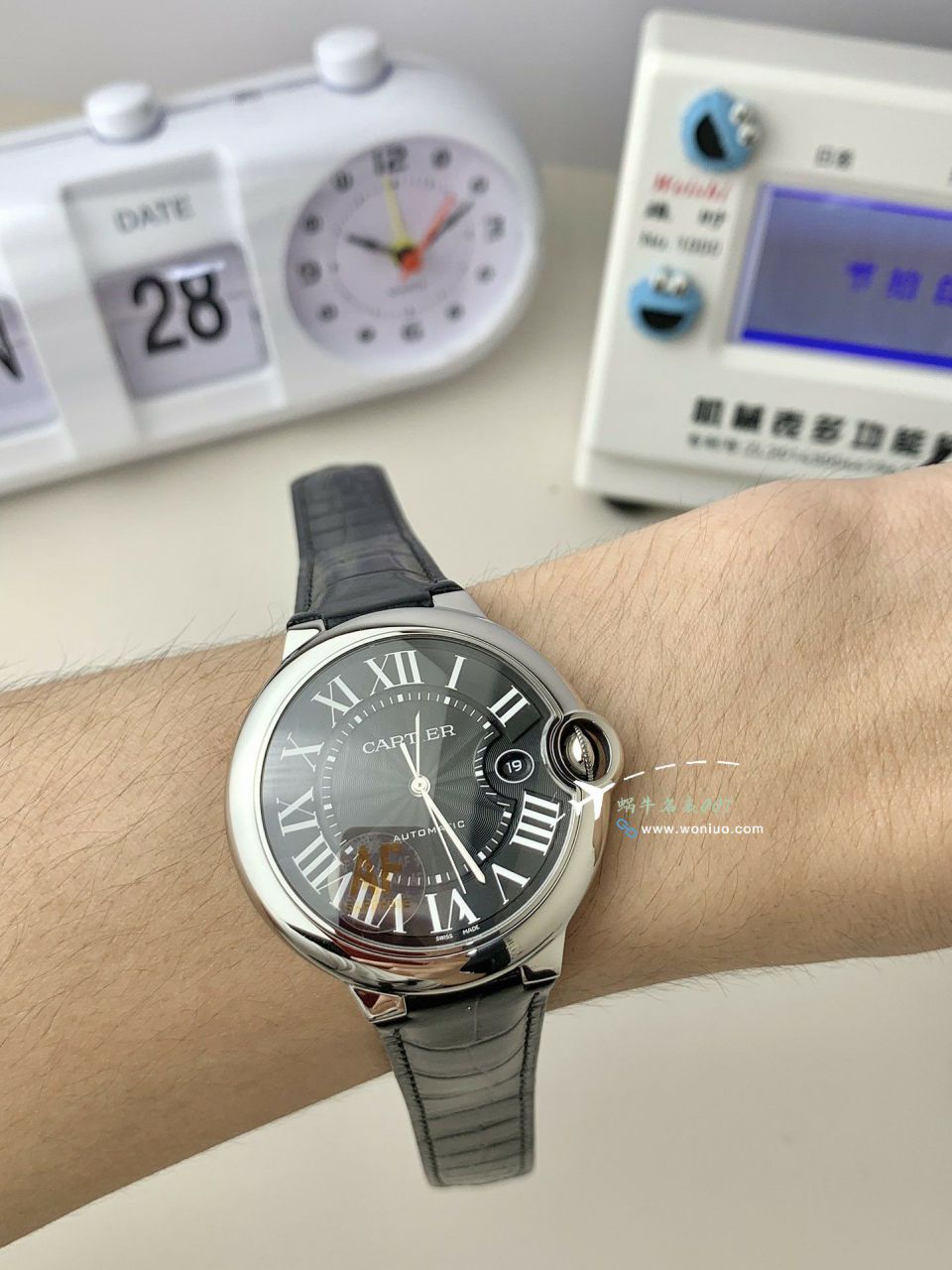 AF Factory Cartier blue balloons men  42 MM series  clone W6920095 watches  / K365