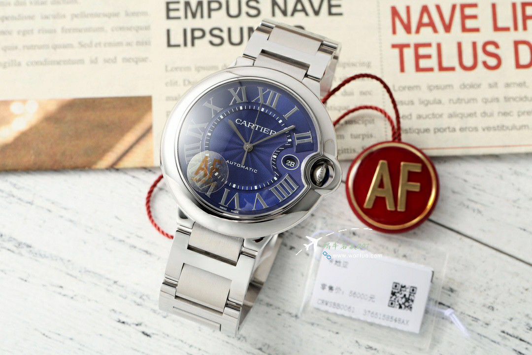 AF Factory best clone Cartier blue balloons42mm men style  series W2BB0031 watches  / K360