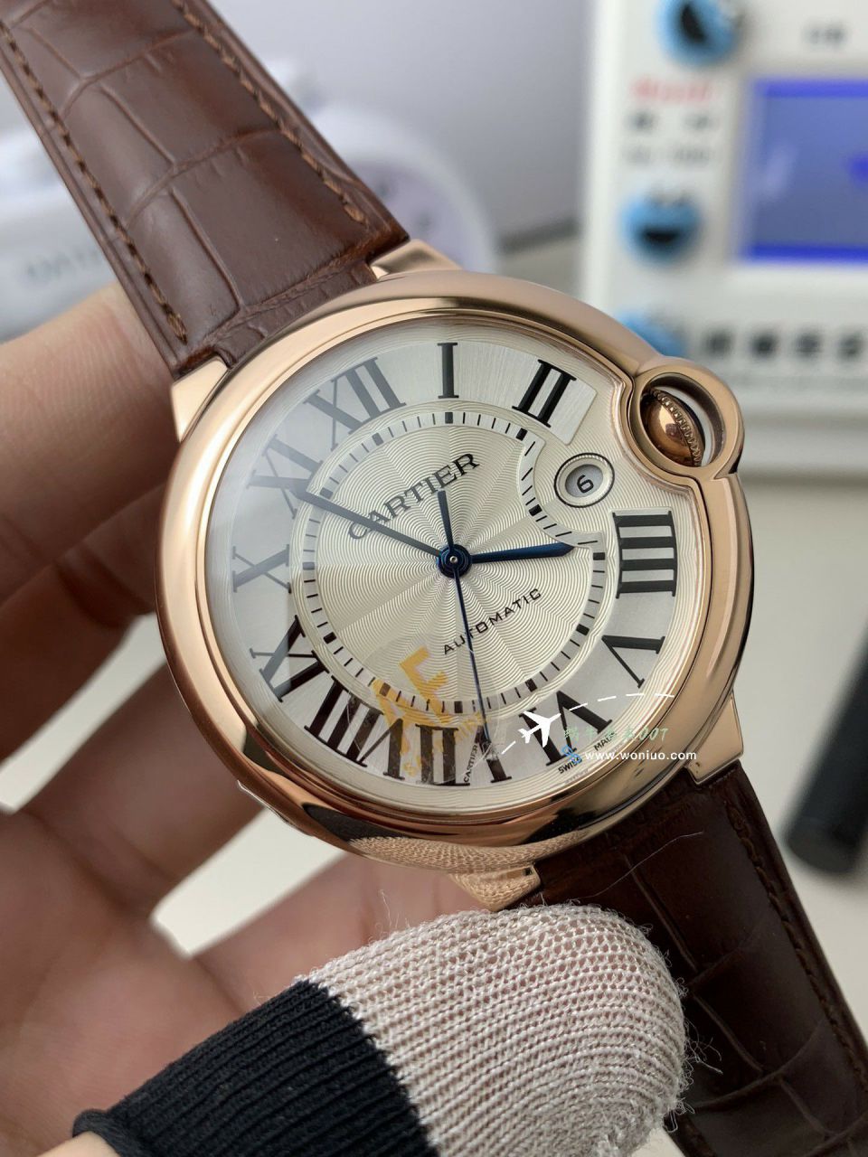 AF Cartier blue balloons men 42mm  super  clone watch WSBB0015 watches  / K362