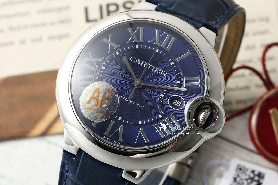 AF Factory Cartier blue balloons42MM men 装 clone watchWGBB0036 watches  / K361