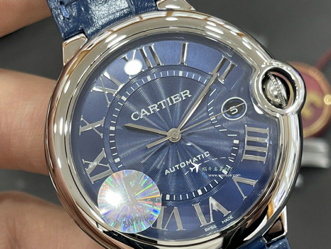 AF Cartier blue balloons men 42mm  super  clone watch WSBB0015 watches  / K362