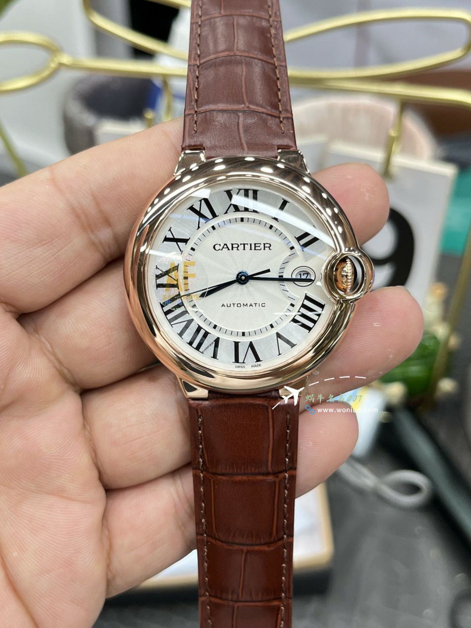 AF Cartier blue balloons men 42mm  super  clone watch WSBB0015 watches  / K362