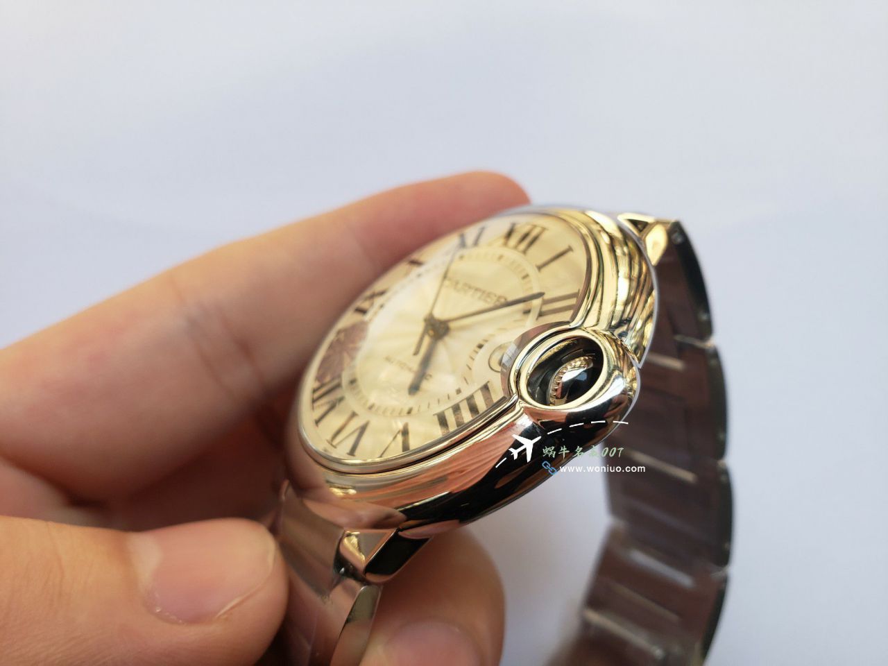 AF Cartier blue balloons men style 42mm clone WE9009Z3 watches  / K363