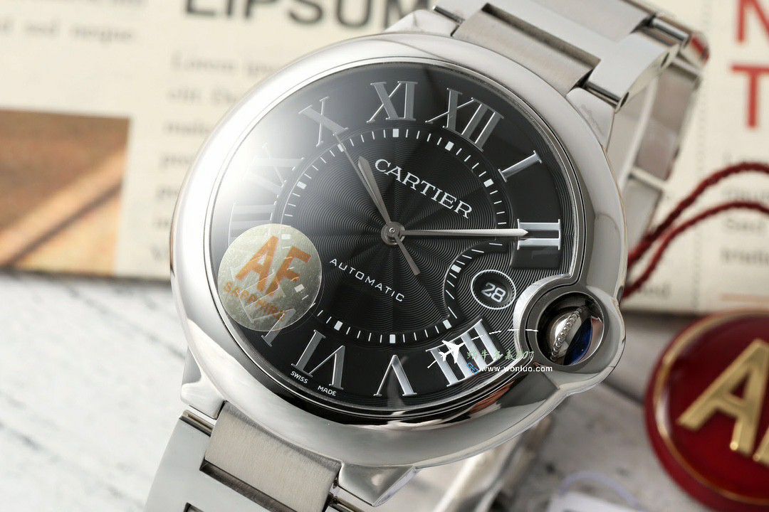 AF Cartier blue balloons men style 42mm clone WE9009Z3 watches  / K363