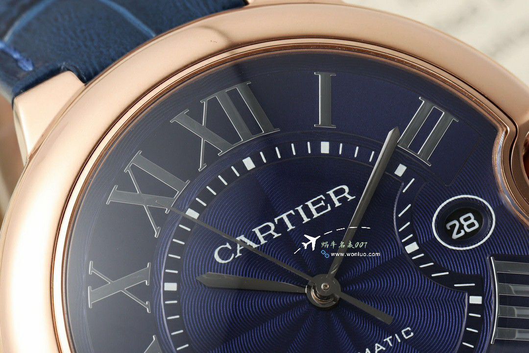 AF Cartier blue balloons men style 42mm clone WE9009Z3 watches  / K363