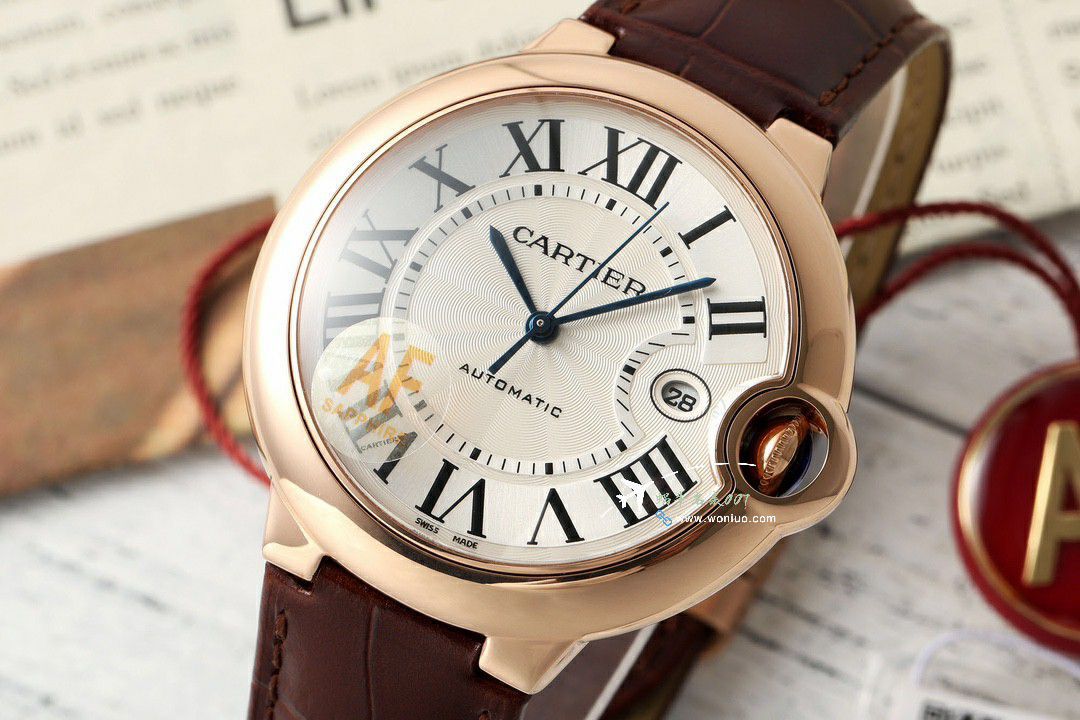 AF Cartier blue balloons men style 42mm clone WE9009Z3 watches  / K363