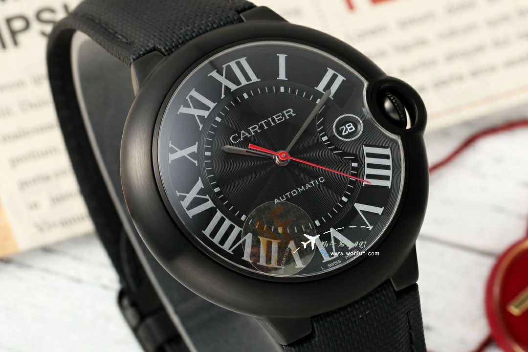 AF Cartier blue balloons men style 42mm clone WE9009Z3 watches  / K363
