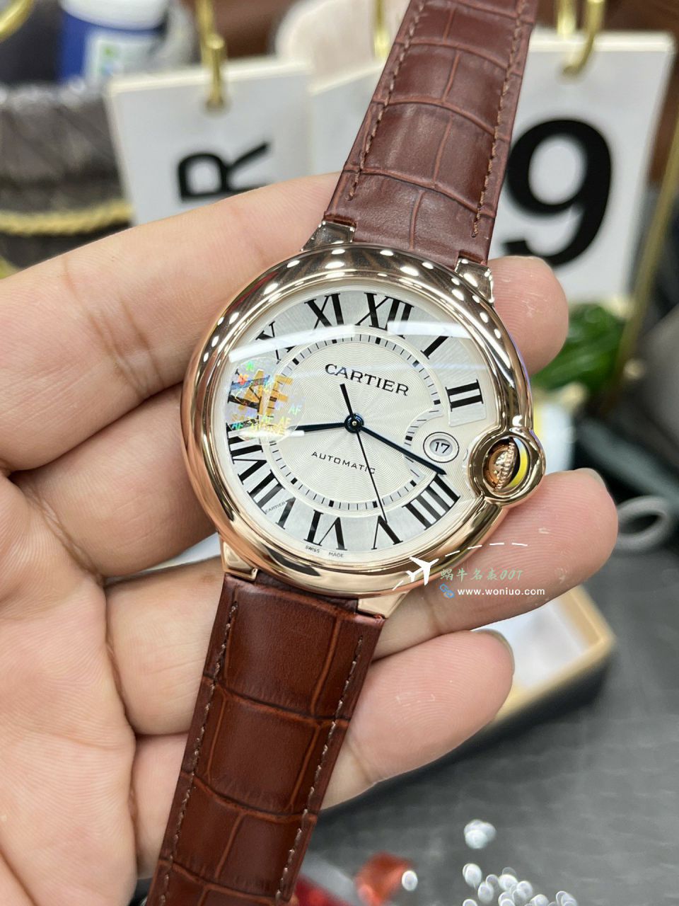AF Cartier blue balloons men style  series  clone watchW6901351 watches  / K357