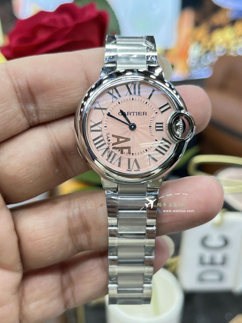 AF Cartier blue balloons 33mm quartz movement  lady  watch100% clone W6920084，WSBB0034，W6920086 watches  / K366