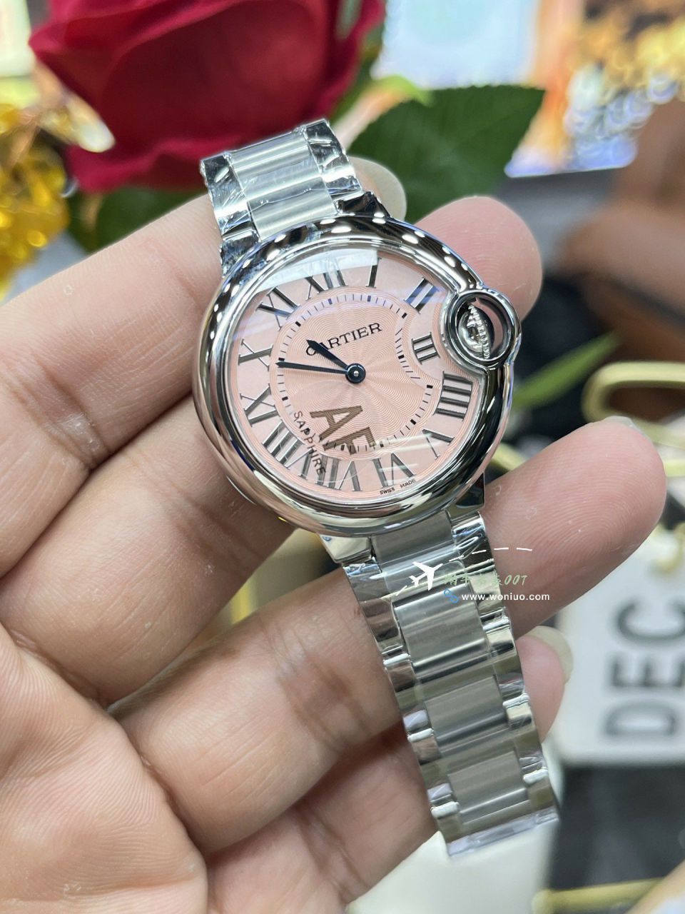 AF Cartier blue balloons 33mm quartz movement  lady  watch100% clone W6920084，WSBB0034，W6920086 watches  / K366
