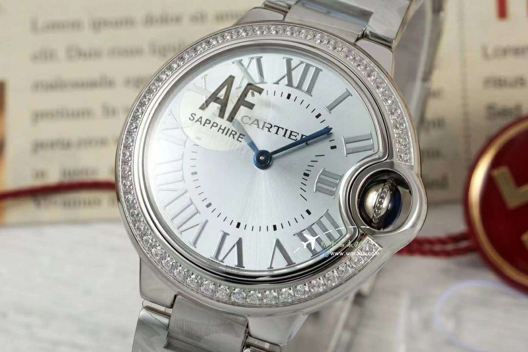AF Cartier blue balloons 33mm quartz movement  lady  watch100% clone W6920084，WSBB0034，W6920086 watches  / K366