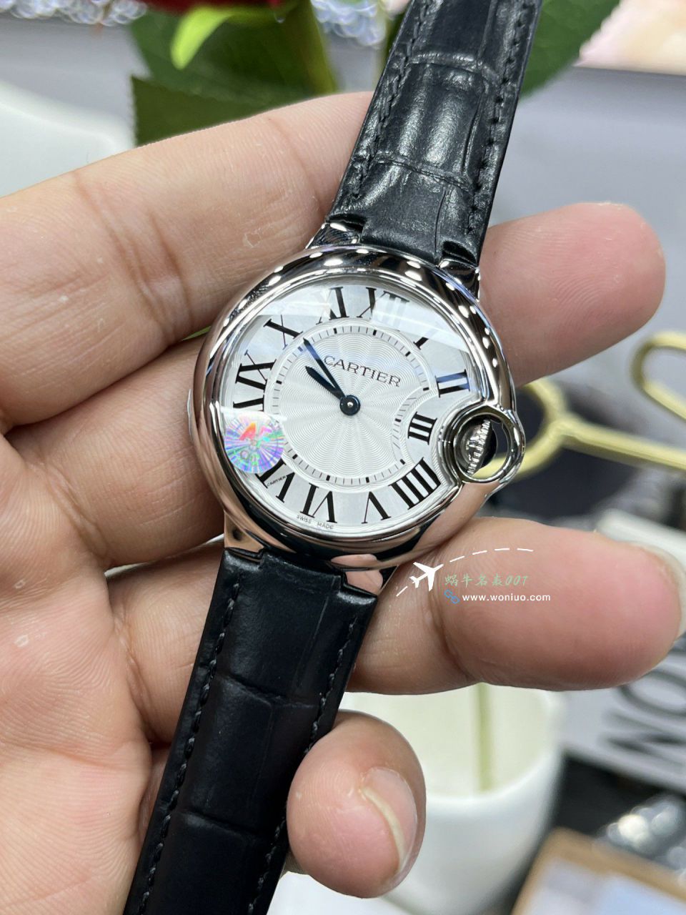 AF Cartier blue balloons 33mm quartz movement  lady  watch100% clone W6920084，WSBB0034，W6920086 watches  / K366