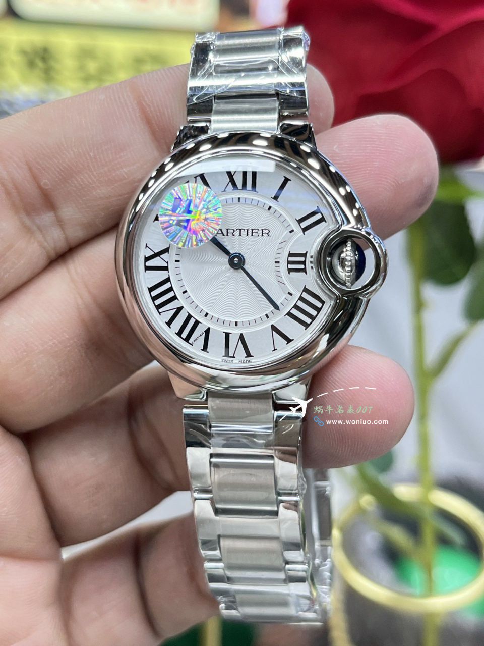 AF Factory Cartier blue balloons  Women  quartz movement 33mm watch / K368