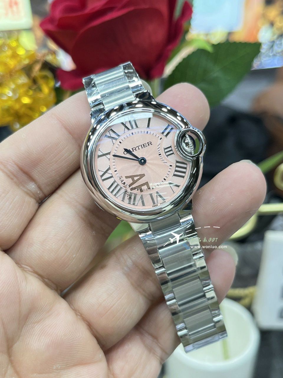 AF Factory Cartier blue balloons  Women  quartz movement 33mm watch / K368
