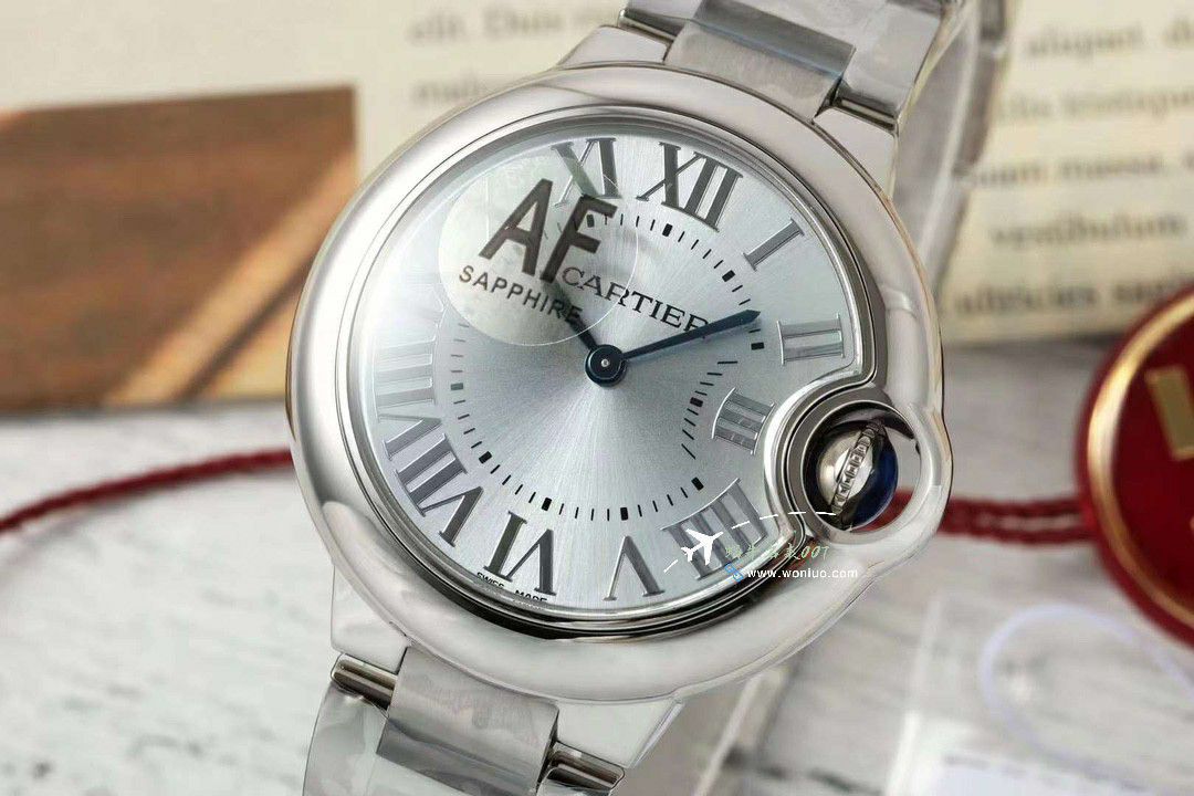 AF Cartier blue balloons 33mm quartz movement  clone   Women  watch series WSBB0047 watches  / K367