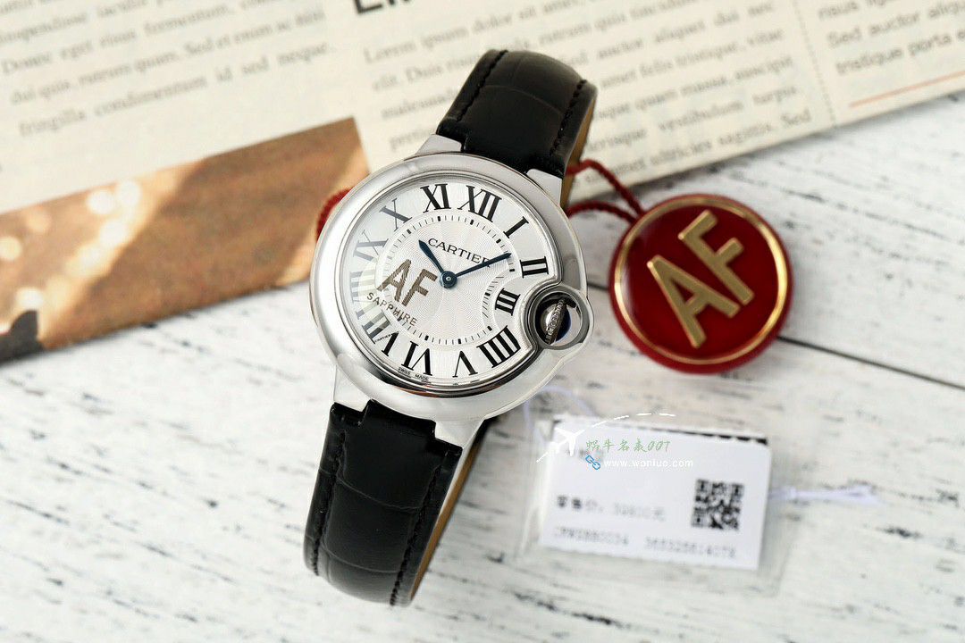 AF Factory Cartier blue balloons  Women  quartz movement 33mm watch / K368
