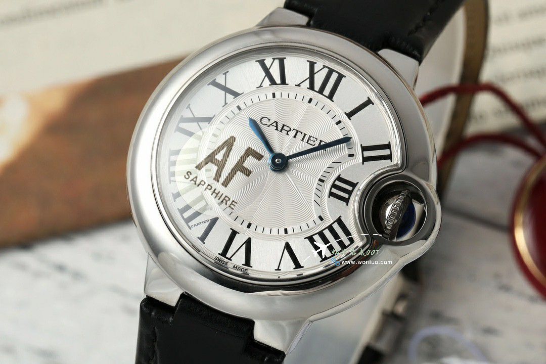 AF Cartier blue balloons 33mm quartz movement  clone   Women  watch series WSBB0047 watches  / K367