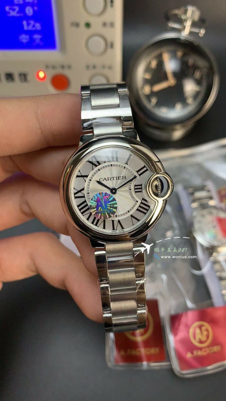 AF Factory Cartier blue balloons  Women  quartz movement 33mm watch / K368
