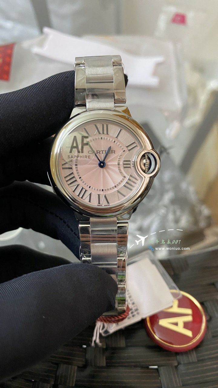 AF Factory Cartier blue balloons  Women  quartz movement 33mm watch / K368