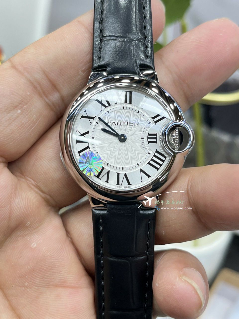 AF Cartier blue balloons 33mm quartz movement  clone   Women  watch series WSBB0047 watches  / K367